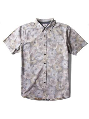 Vissla Lookout Eco Shirt Kangaroo Small Men’s Button Up Floral Surfer